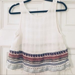 urban outfitters cropped detail top